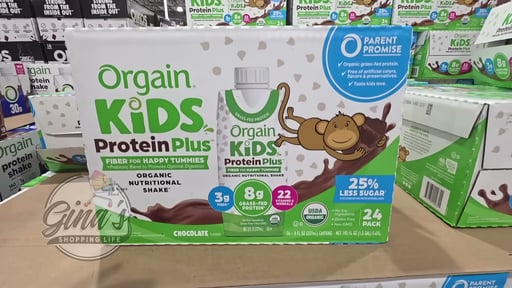 Orgain Organic Kids Nutritional Shake, Chocolate, 8 fl oz, 24-Pack