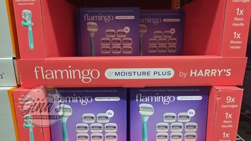 Flamingo by Harry's Razor Set 1 Handle, 9 Cartridges