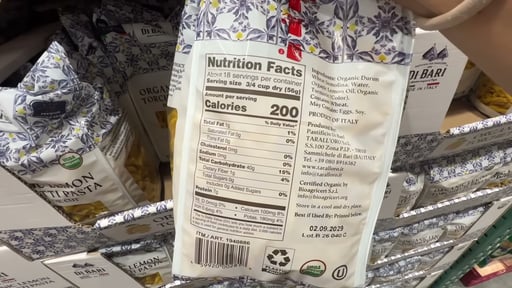 Organic Di Bari Lemon Torchietti Pasta 2.2lbs