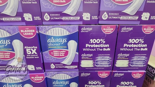 Always Discreet Bladder Leak Pads for Women, 76 Count