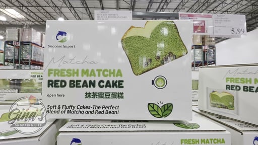 Success Import Matcha Red Bean Cake 16 Pack, 1.94 Ounces Each