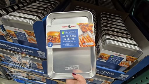 Nordic Ware Naturals Aluminum 1/6 Sheet Pan, 4-Pack