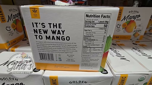 Organic Golden Farms Mango Sauce 12 Pack, 3.17 Ounces Each