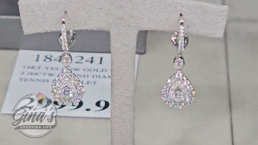 14kt White Gold VS2 I 1.50 CTW Round Brilliant Diamond Dangle Earrings