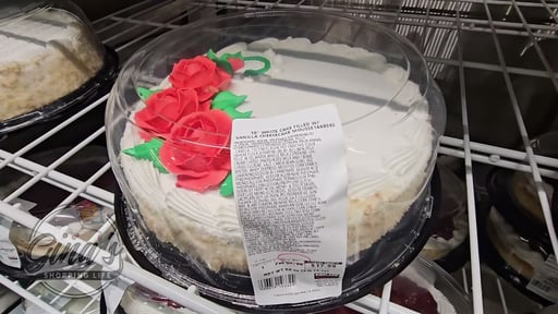 10" White Cake Filled with Vanilla Cheesecake Mousse