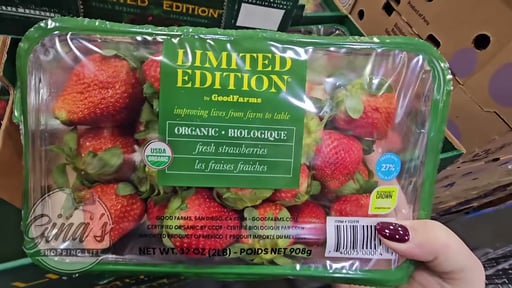 Organic Strawberries 2 lbs