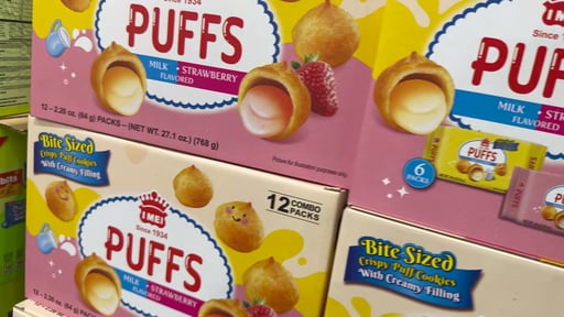 I-MEI Cream Puff Milk + Strawberry 27.09 oz