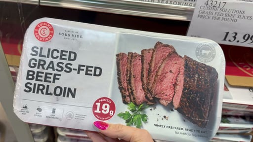 Cuisine Solutions Sliced Grass-Fed Beef Sirloin, Price Per Pound