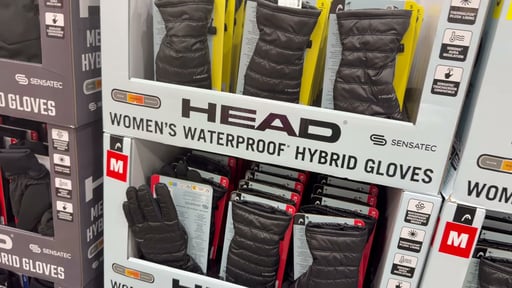 HEAD Women's Waterproof Hybrid Gloves