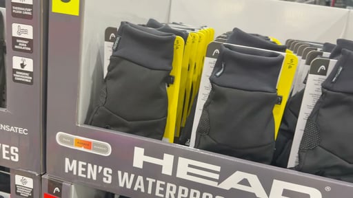 HEAD Men's Waterproof Hybrid Gloves