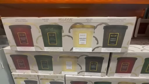 Bellevue Luxury Fall Candles 12 oz, 4-Pack