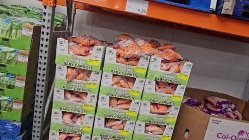 Organic Peeled Carrots 4 lbs