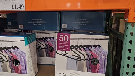Flocked Non-Slip Hangers 1/8" Wide - 50 Pack