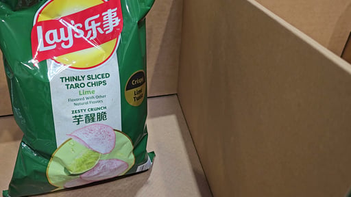 Lay's Taro Lime Flavored Thinly Sliced Chips, 16.93 oz