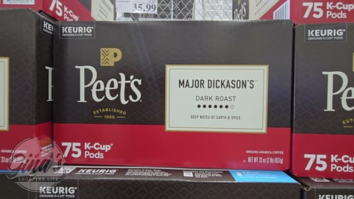 Peet's Coffee Major Dickason's Blend Dark Roast 75 Count K-Cup Pods