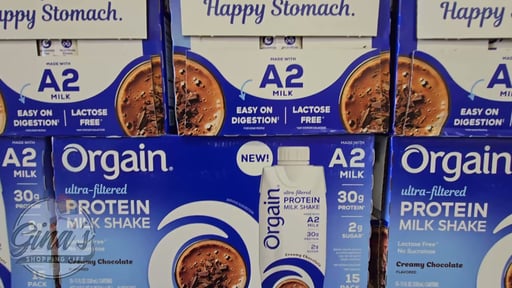 Orgain A2 Ultra-Filtered Protein Milk Shake, Chocolate, 11 fl oz, 15-Pack