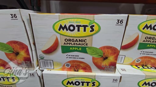 Mott's Organic Apple Sauce 36/3.9 oz Cups