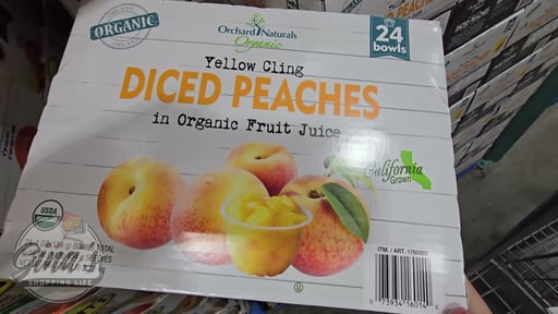 Orchard Naturals Organic Diced Peach Cups, 24/4 oz