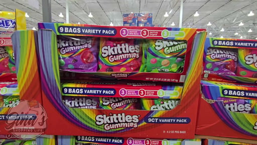 Mars Skittles Gummies Variety Pack, 9 Bags/4.2 oz