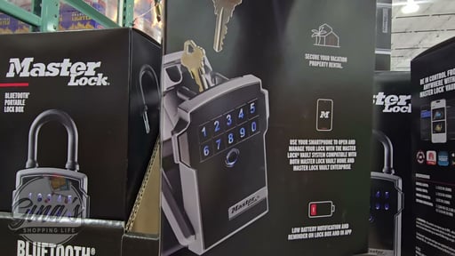 Master Lock Bluetooth Portable Lock Box, Black