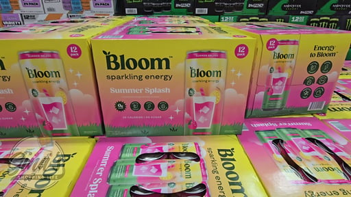 Bloom Sparkling Energy Summer Splash, 12 x 12 fl oz