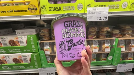 Costco GRAZA OLIVE OIL GARLIC HUMMUS 24 OZ (#2102178) - $8.99