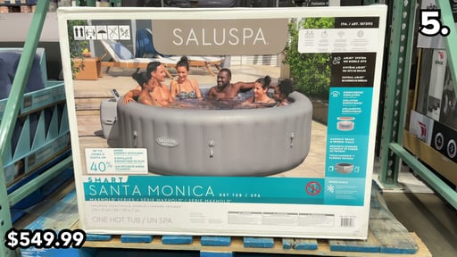 SaluSpa Santa Monica MaxHold EnergySense Smart AirJet 7-Person Gray