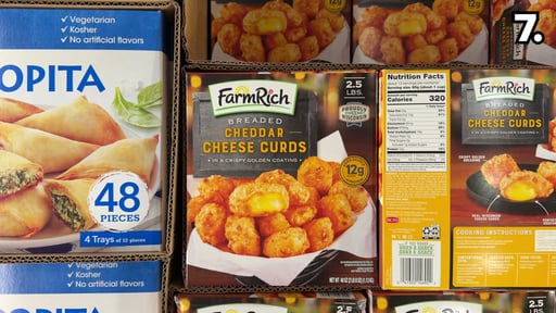 Farm Rich Breaded Cheddar Cheese Curds 2.5 Pound Box