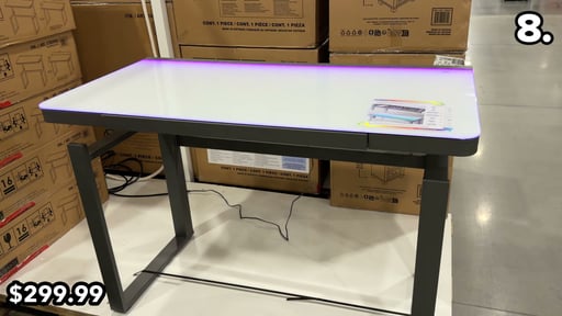 Tresanti Aurora 47" Adjustable Height Desk with LED