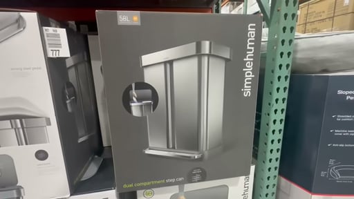 simplehuman 58L Dual Compartment Step Can