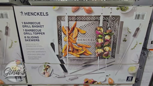 Henckels Kabob and Grill Basket Set, 10-Piece