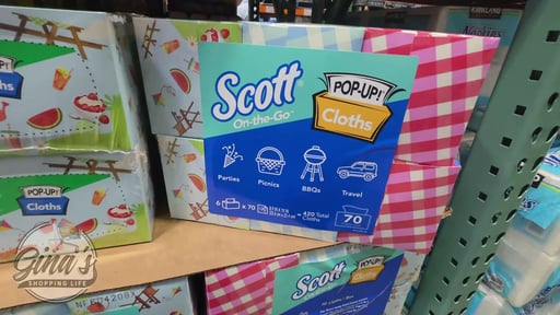 Scott On-the-Go Pop-Up Cloths, 6-Pack (70 Cloths Each, 1-Ply)