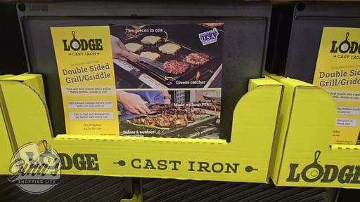 Lodge Seasoned Cast Iron Reversible Grill/Griddle