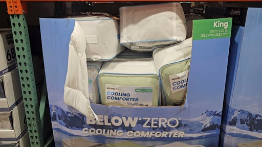 Below Zero Cooling King Comforter Down Alternative
