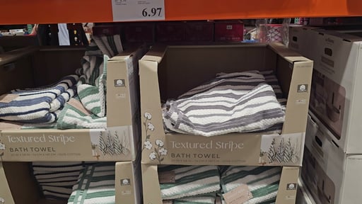 Welspun Textured Stripe Towel