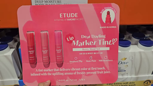 Etude Dear Darling Lip Marker Tint, Berry Mood Set (3 Pack)