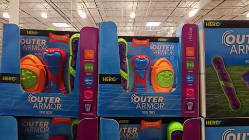 Hero Outer Armor Dog Toys, 3-Pack L/XL
