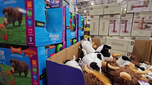 Multipet Highland & Holstein Cow Plush Dog Toy Assortment
