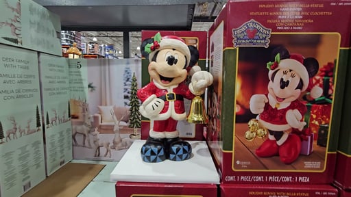 Disney Holiday Statue Mickey or Minnie by Jim Shore