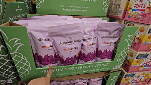 Honolulu Cookie Co Ube Mini Cookies 16 Ounces