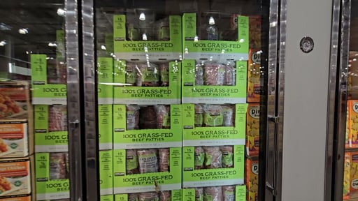 Kirkland Signature 1/3 lb Grass Fed Beef Patties 15 Count