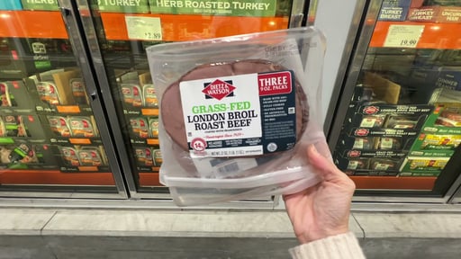 Dietz & Watson Grass Fed Roast Beef London Broil, 3 x 9 oz