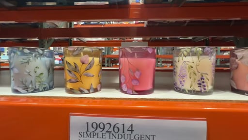 Simply Indulgent 7oz Floral Mini Candle Set, 6-Pack