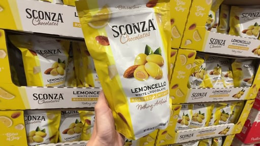 Sconza Chocolates Lemoncello Almonds 24 Ounce Bag