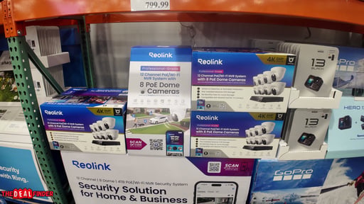 Reolink 4K 8MP Wired 8-Channel NVR Security System with 8 Dome Cameras