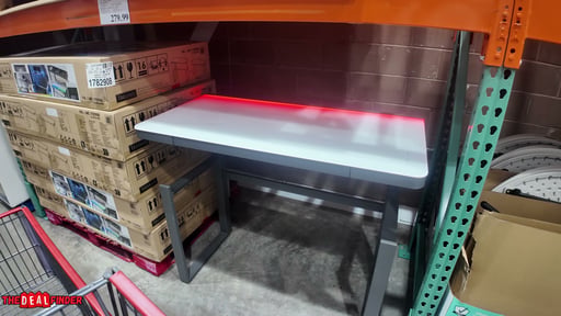 Tresanti Aurora 47" Adjustable Height Desk with LED