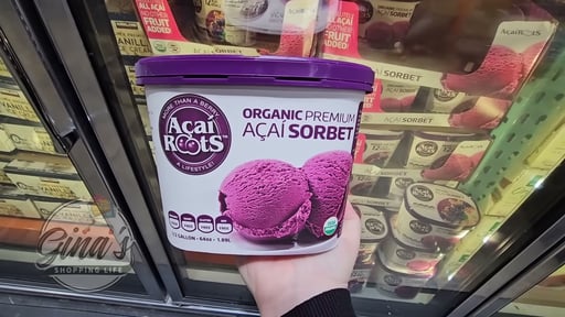 Acai Roots Organic Sorbet 1/2 Gallon