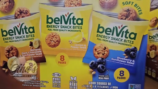 Belvita Energy Bites Banana/Blueberry/Lemon Poppy
