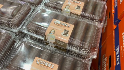 Quinn's Chocolate Swiss Rolls 12 Count Package