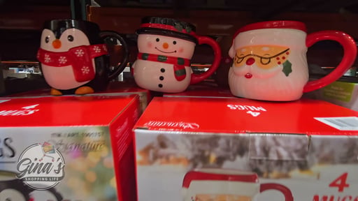 Signature Housewares Christmas Mugs, 4-Pack